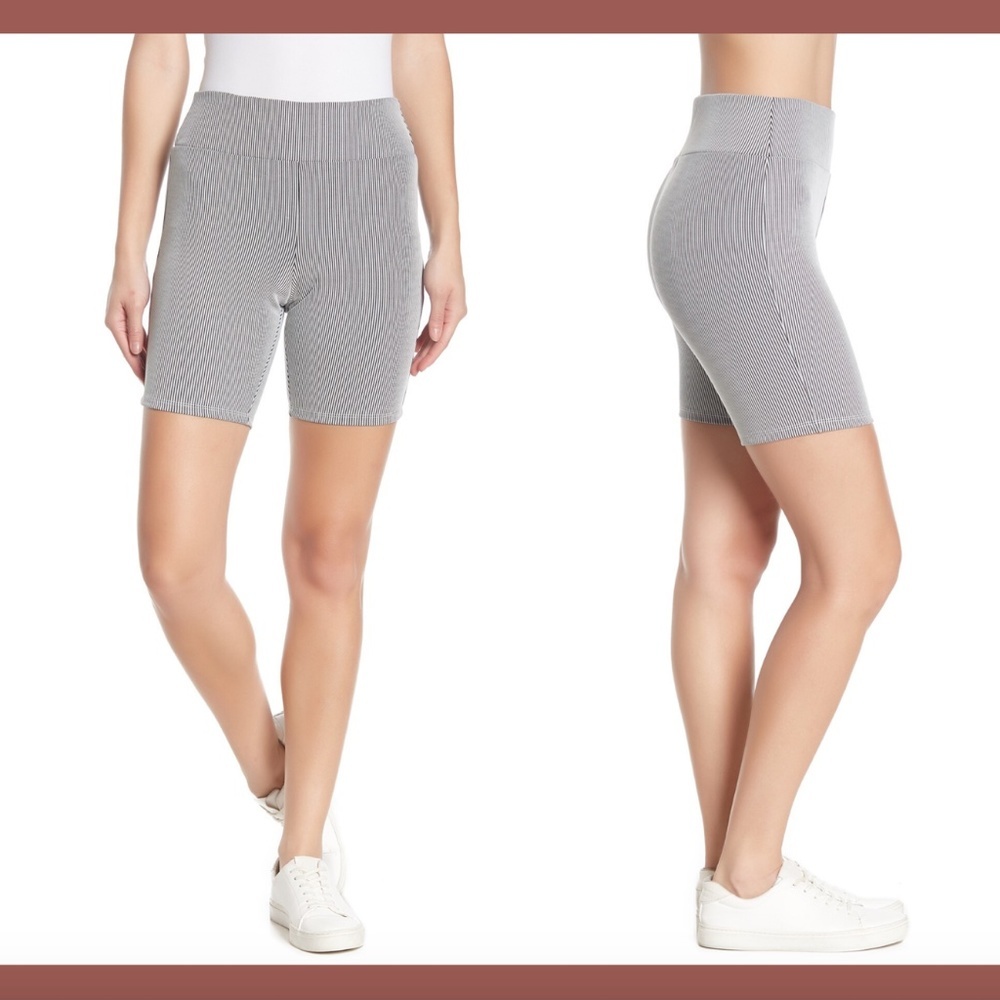 NEW MATERIAL‎ GIRL Biker Shorts Striped [ SZ Medium ] #3313